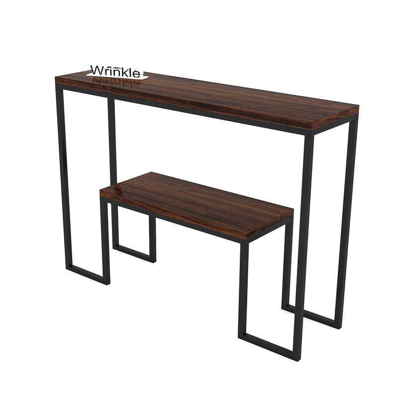 Latest Rectangle Console Table (Heavy Iron Metal With Solid Sheesham Wood)