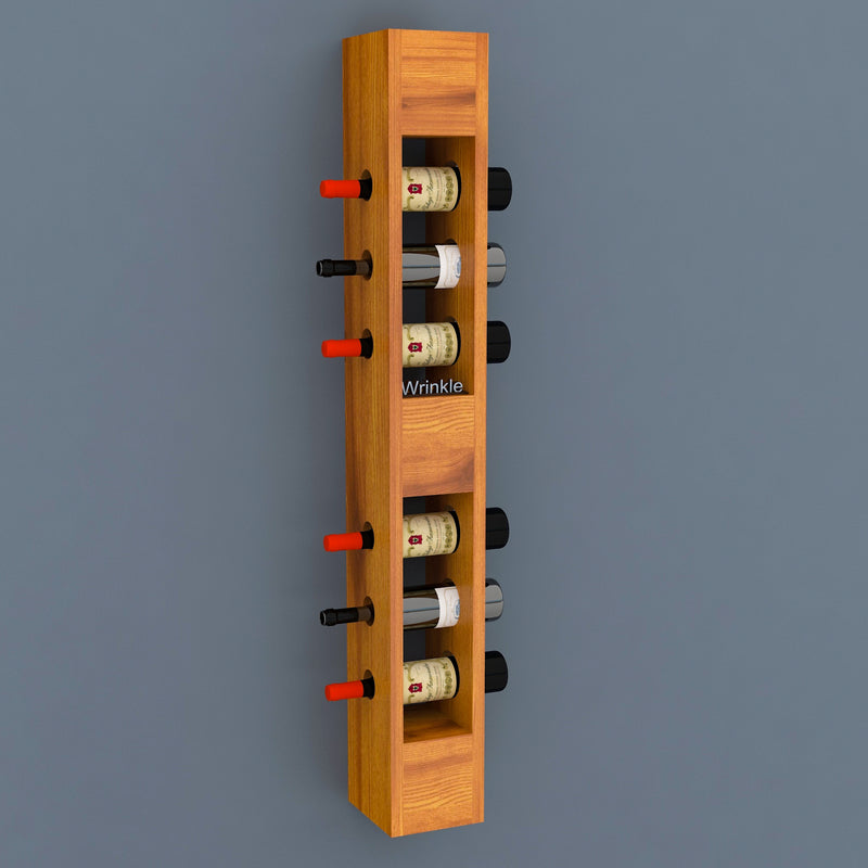 Vertical Shape Wine Stand With Solid Sheehsam Wood