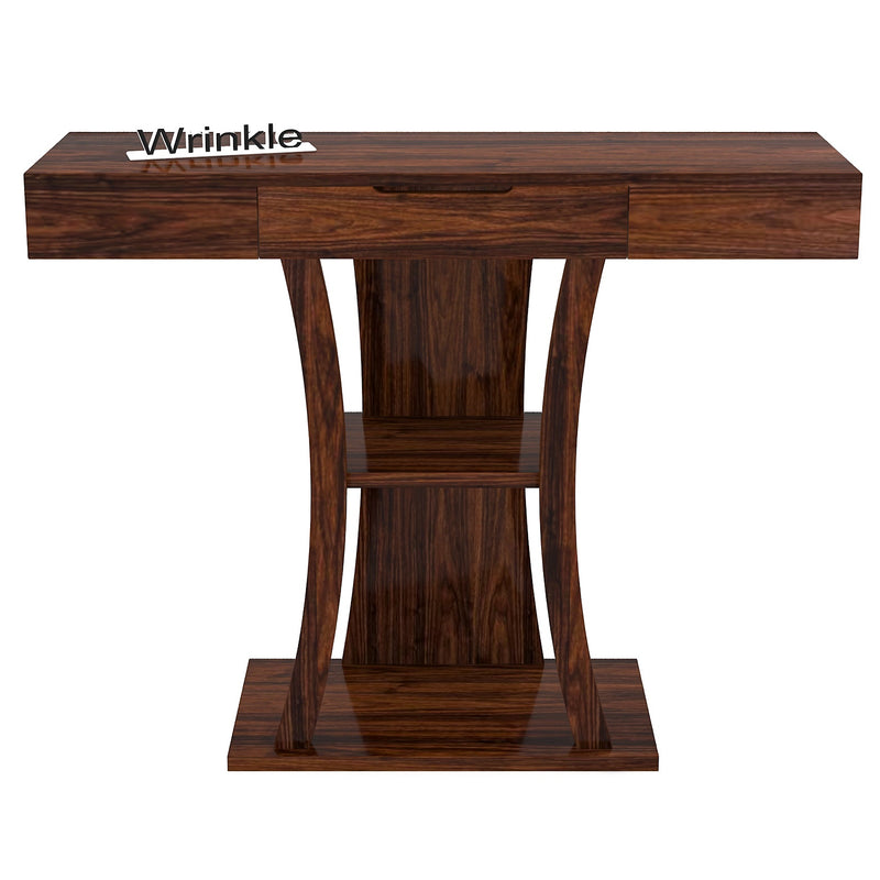 Luxurious Console Table In Solid Sheesham With Walnut finish