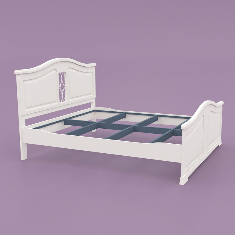 WoodCraft Beautiful Minimal Design Wooden Bed