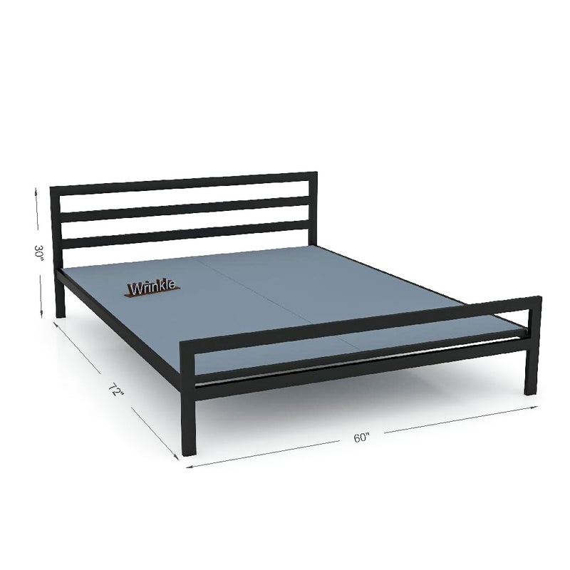 Classic Simplistic Look Iron Black Bed For Bedroom