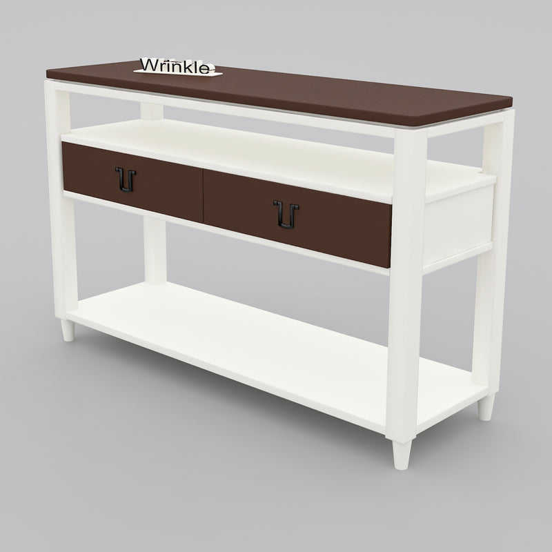 Latest White Solid Sheesham Wood Console Table (Walnut)