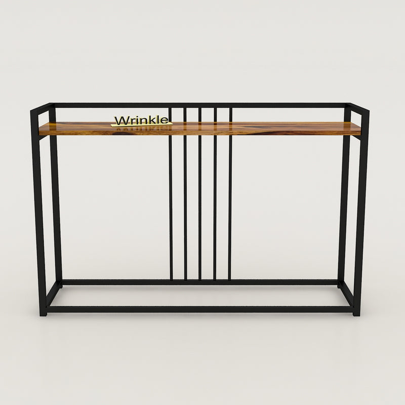 Charming Console Table in Iron With solid sheesham top
