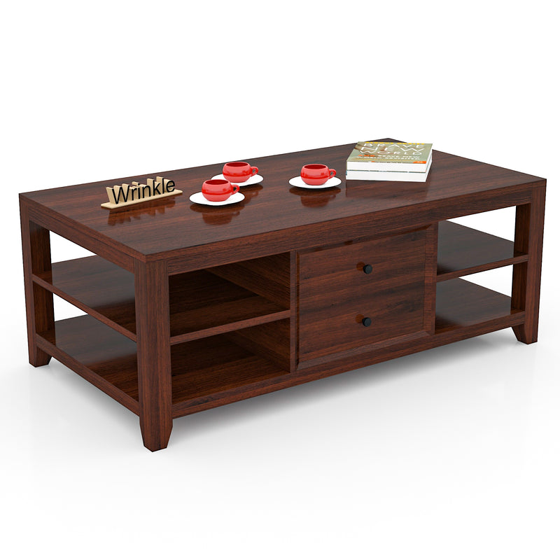 Modern Rectangle Coffee Table (Solid Sheesham Wood)