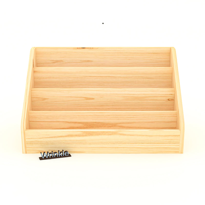 Sturdy Book Box Pine Wood Natural