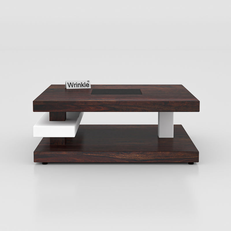 Most Versatile Coffee Table ( With Walnut Finished Top in Sheesham Wood )