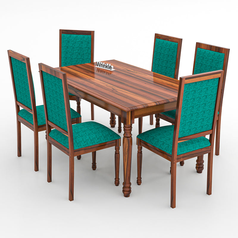 WoodPlank Simple 6 Seater Dining Table