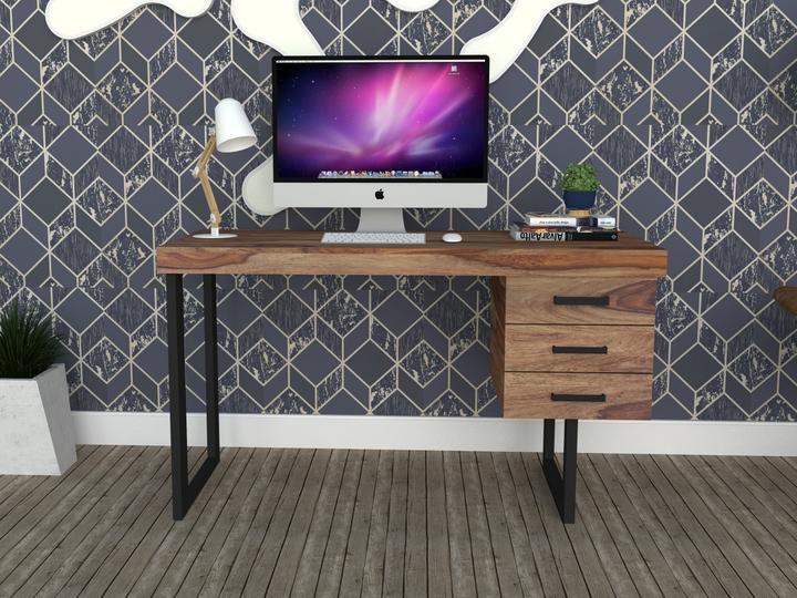 FURNISHIAA Wooden Study & Computer Table With Storage for Home & Office