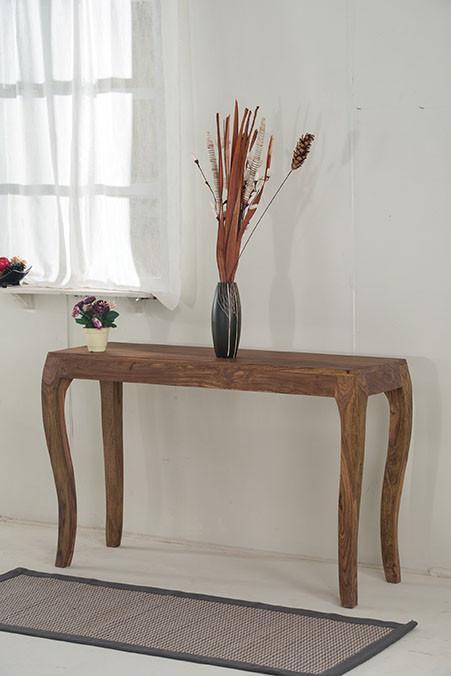 Vintage Solid Sheesham Wood Console Table