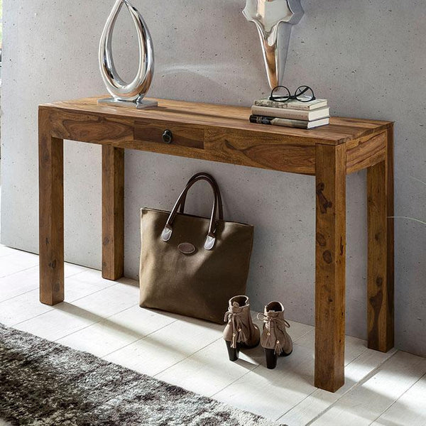 Solid Wood Console Table for Living Room - Furnishiaa
