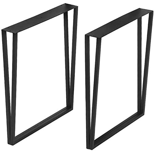 Metal Legs Set of 2 Square Tube for Table Computer and Study Desk