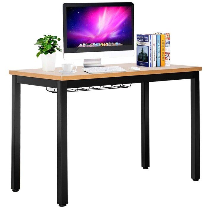 Solid wood Blunt Study table Writing desk for home office - Furnishiaa