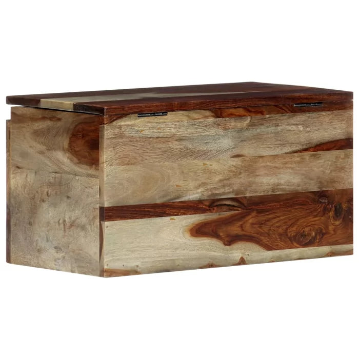 Solid Sheesham Wood Accent Trunk Doubles As Coffee Table
