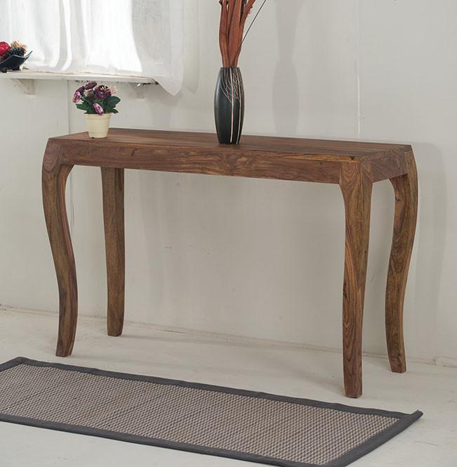 Vintage Solid Sheesham Wood Console Table