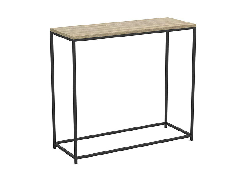 Iron Frame Solid Wood Console Table for Living Room Side Table for Bedroom - Furnishiaa