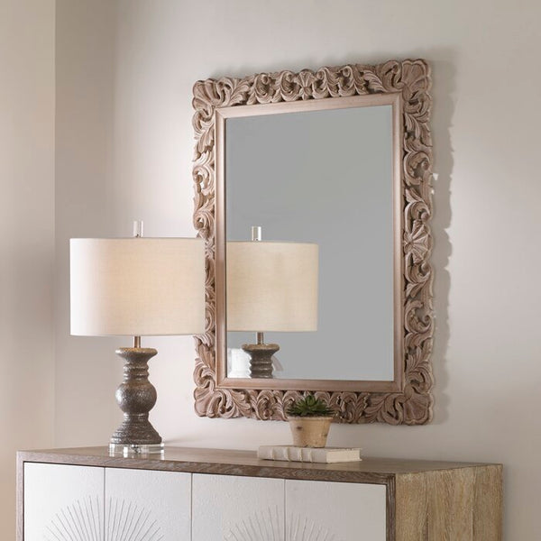 Luxurious Solid Wood Mirror Frame for Room Decorations