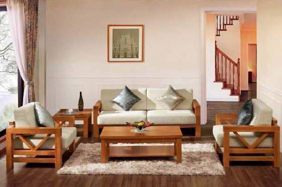Solid Wood Sofa Set For Living Room