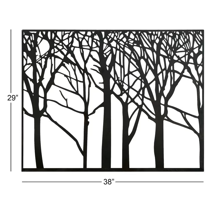 Iron Wall Hanging Bunch of Tree Wall Art for Home Décor