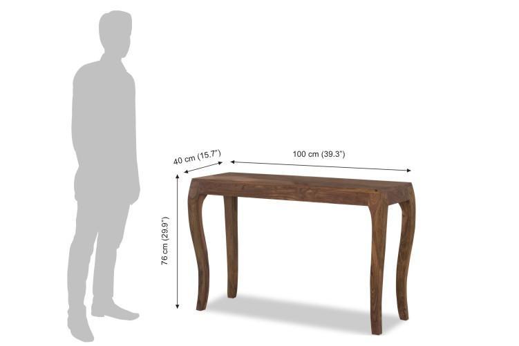 Solid Wood Study and Console Table - Furnishiaa