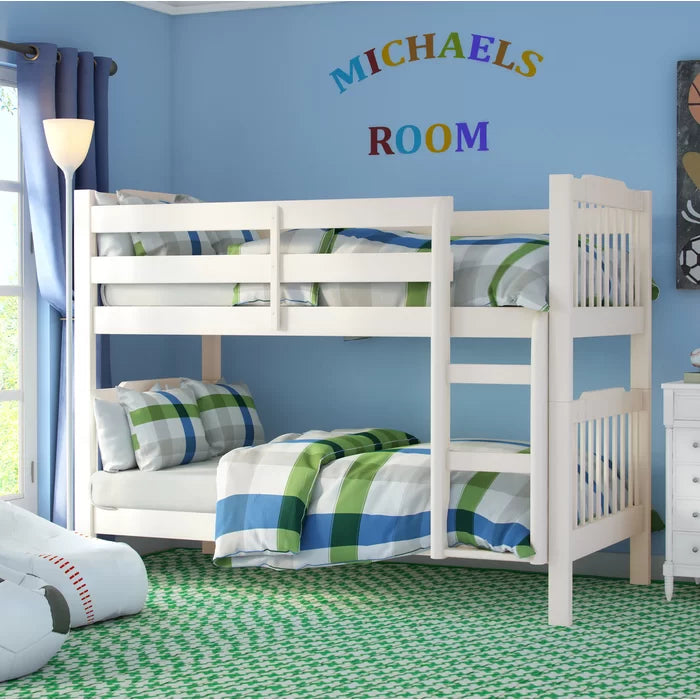 Siblings 2 Level Stylish Wooden Bunk Bed
