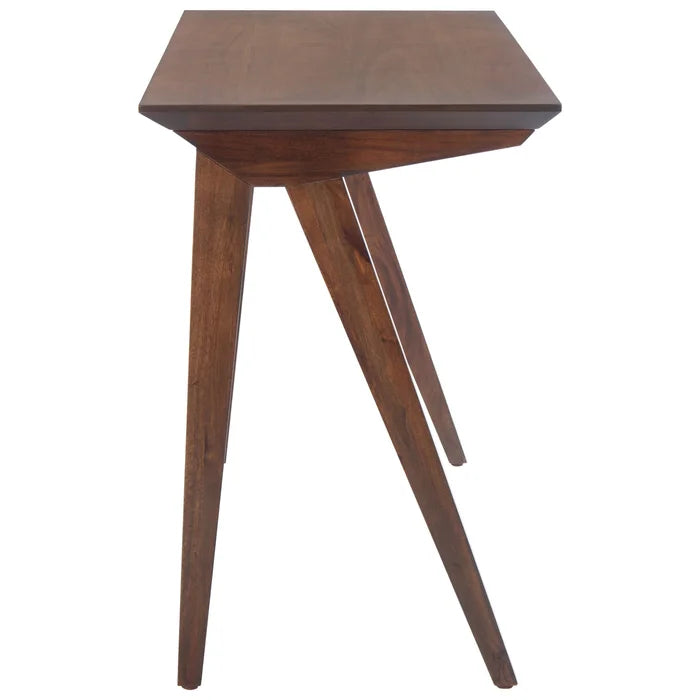 FURNISHIAA Brown Sheesham Wood Study Table For Home Office & Living Room, Multipurpose Table