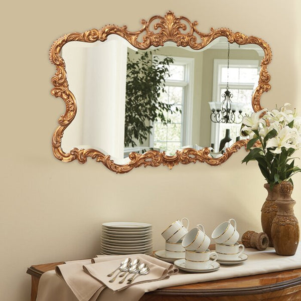 Secure Solid Wood Mirror Frame for Room Decorations