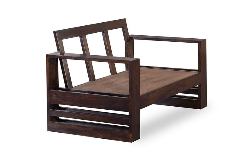 Solid sheesham Wood 4 Seater Sofa set - Furnishiaa