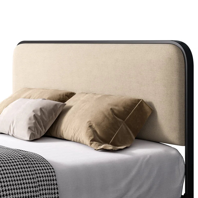 NightCraft Minimal Design Upholstered Bed