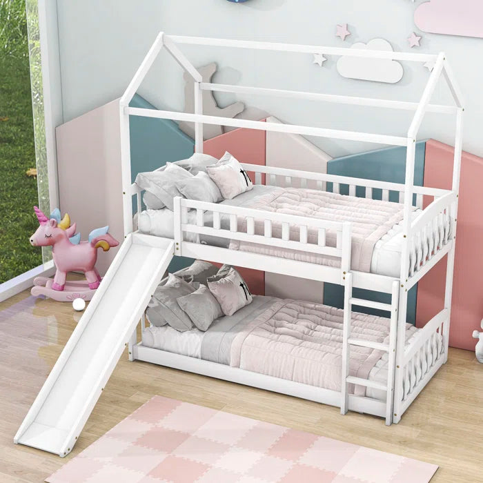 Siblings 2 Level Hut Iron Bunk Bed