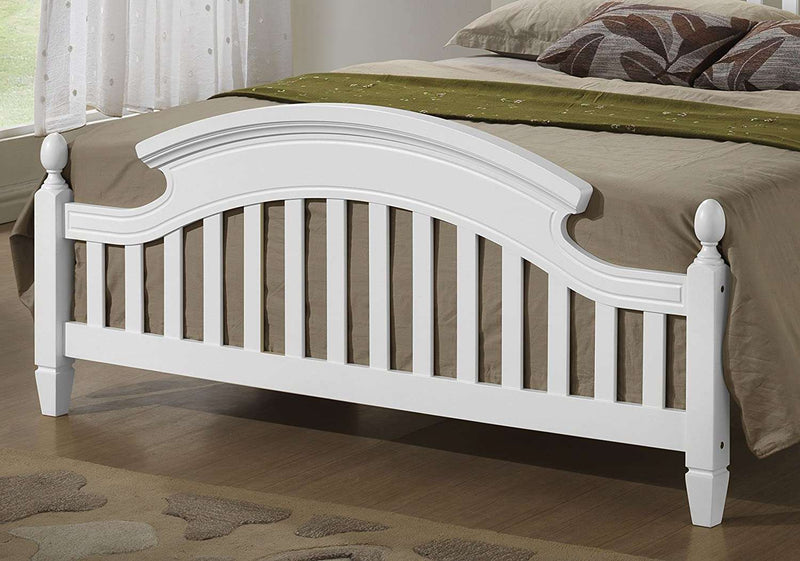 Furnishiaa Royal Designer Bed For Bedroom (White)