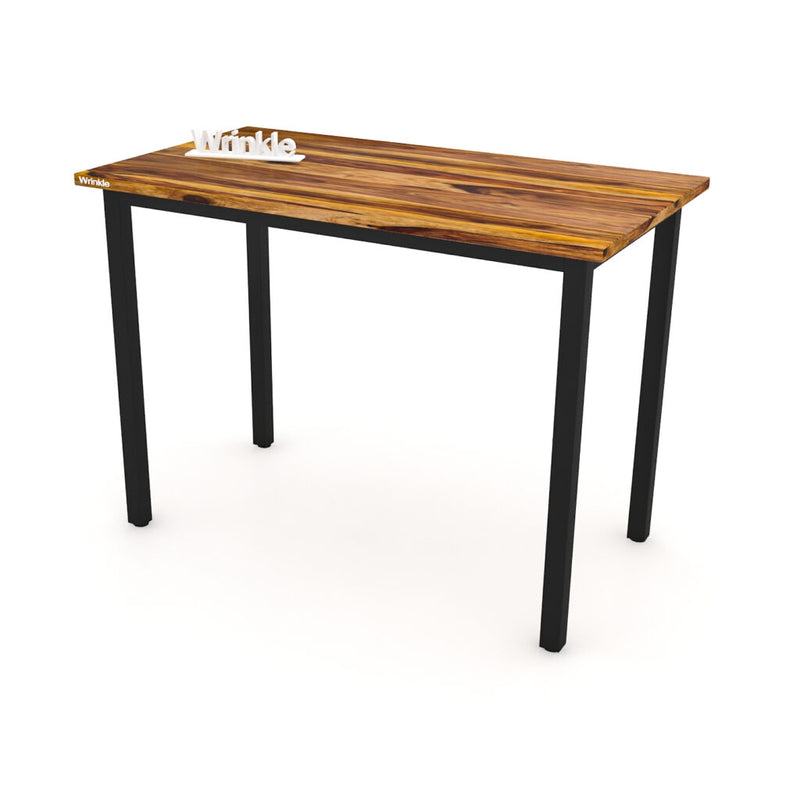 FURNISHIAA Brown Simple Study Table for Home & Office, Console Table