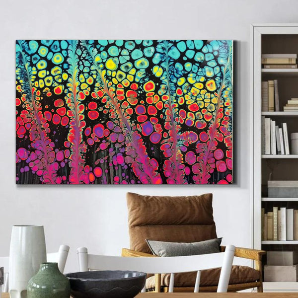 Multy Color Wrapped Canvas Wall Painting for Home